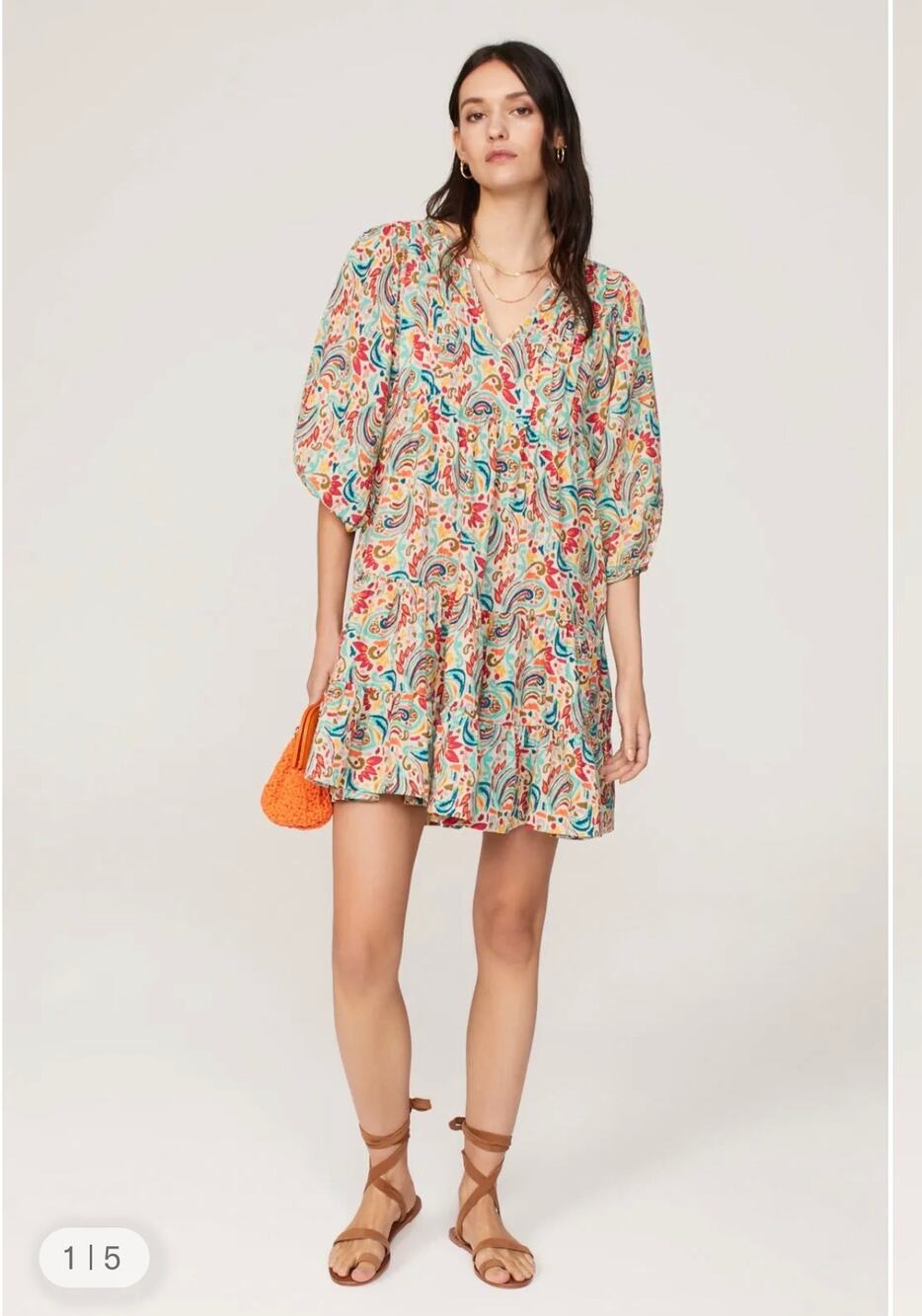 MARINE LAYER floral midi dress medium